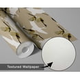 thumbnail image 6 of S4Sassy Peel & Stick Vinyl Wallpaper, Chic Flying Cranes Wallpaper Contact Paper Waterproof - Green, 25"x360", Textured Removable Wall Covering for Bedrooms & Living Areas, Renter Spaces, Cabinets, 6 of 9