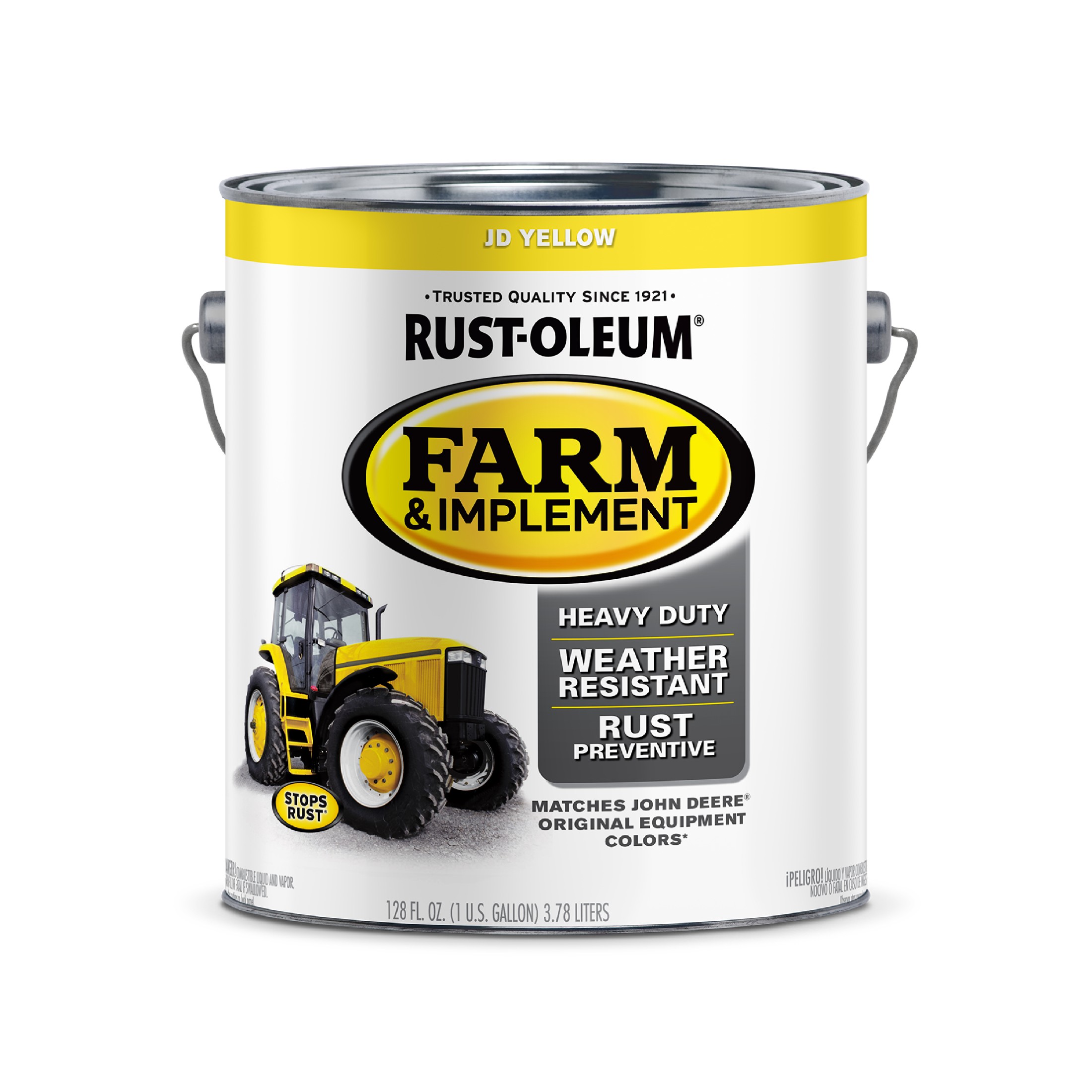 2 Pack, JD Yellow, Rust-Oleum Specialty Gloss Farm and Implement Paint-280175, 1 gal