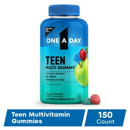 One A Day Teen Multivitamin for Boys, Teen Gummy Vitamins, Healthy Muscles, 150 Count