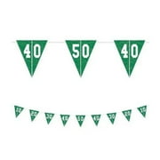 Felt Football Game Day Banner 60" Prestrung Sports Party Decor for Tailgates & Super Bowl Events