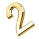 thumbnail image 4 of Número De Puerta Autoadhesivo Plástico Dorado Del Hotel Número De Dígitos Numéricos Pegajosos 5X3X0.6 Cm Número 2 BLESIY Número de puerta, 4 of 7