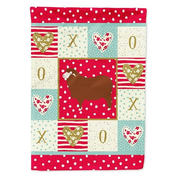 Carolines Treasures CK5408GF 11 x 0.01 x 15 in. Merino Sheep Love Flag Garden Size