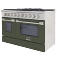 thumbnail image 6 of 48 in. 6.7 cu. ft. Propane Gas Range with Convection Oven in Olive Green, 6 of 13