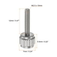 thumbnail image 2 of Unique Bargains 4pcs Ronde Tête Plate Moleté Pouce M2.5x12mm Main Serrage Vis Filetées Boulons de Bouton pour Vernier Étriers, 2 of 5