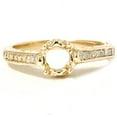 thumbnail image 2 of Pompeii Vintage 1/5ct Semi Mount Engagement Ring Setting Gold (H/I,I2), 2 of 3