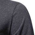 thumbnail image 3 of DeHolifer Mens Tops Cotton Crewneck Letter Print Long Sleeve Fall Fashion T-Shirts Tops Dark Gray L, 3 of 6