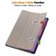 thumbnail image 3 of Funda de cuero con soporte anticaídas para Lenovo Idea Tab Pro, color gris, 3 of 4