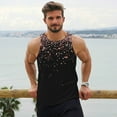 thumbnail image 6 of Pofeuu Rose Gold Glitter1 Print Men's Workout Tank Tops Sleeveless Muscle Gym Shirt Quick Dry-3X-Large, 6 of 7
