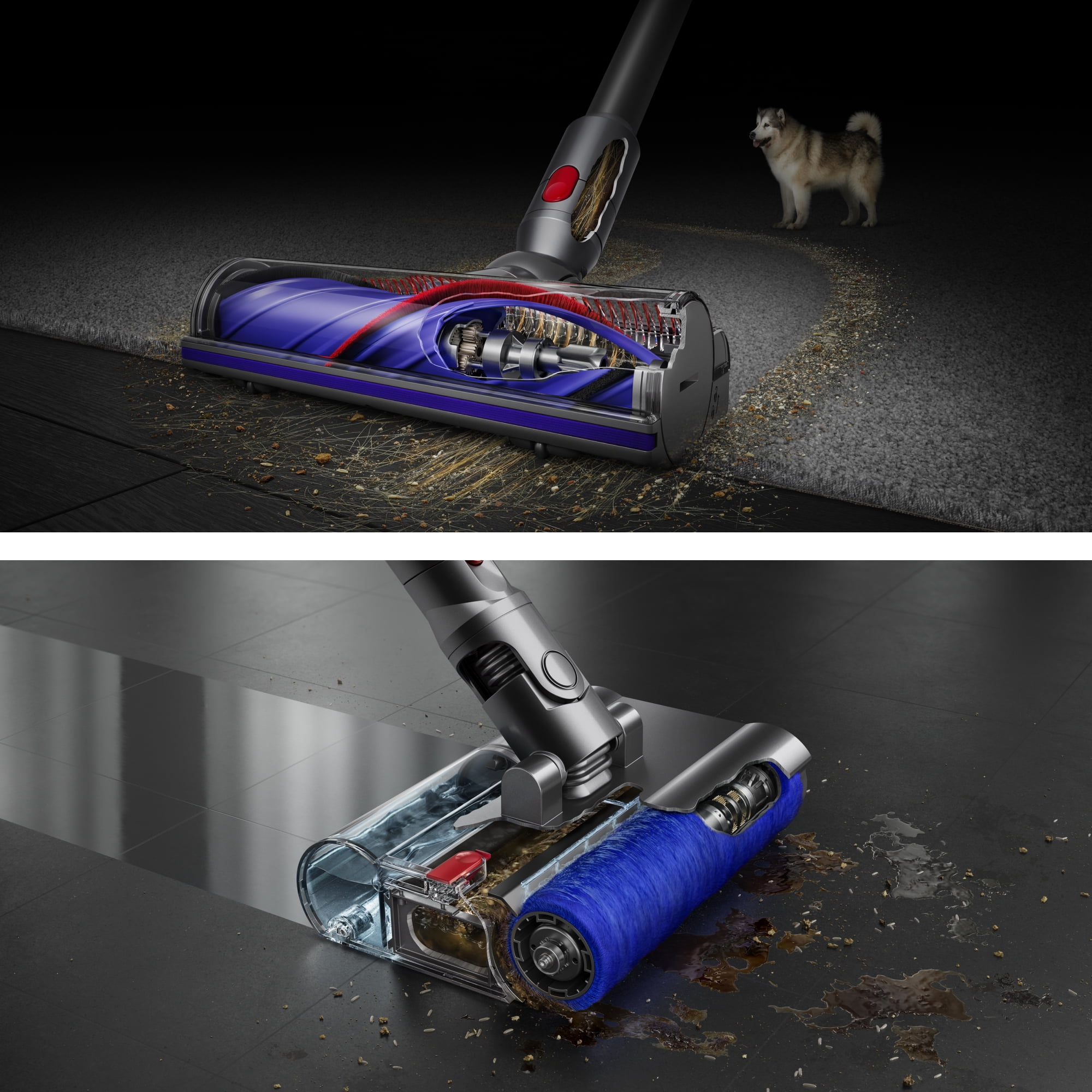 Premium Dyson V9 Submarine Extra Cordless Wet and Dry Vacuum | Nickel