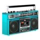 thumbnail image 4 of Radiocasetera QFX Turquesa Bluetooth con Conversión a MP3 y Ecualizador de 3 Bandas Am/Fm, 4 of 9
