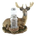 thumbnail image 2 of Rustic 8 Point Antlers Buck Deer Stag With Saddlebags Salt Pepper Shakers Holder, 2 of 5