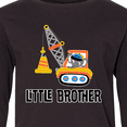 thumbnail image 4 of Inktastic Little Brother Construction Truck Boys Long Sleeve Youth T-Shirt, 4 of 5
