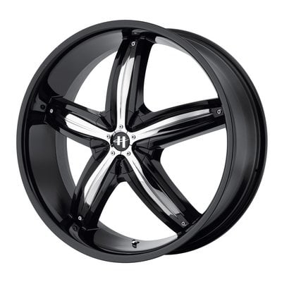 Kmc Xd Wheels He Xdwhe He844 22x8 5 Blank Gloss Black W Chrome Accents 45 Mm Walmart Com Walmart Com