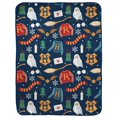 thumbnail image 1 of Harry Potter 'Hogwarts at Christmas!' Silk Touch Fleece Throw, 100% Polyester, 1 of 5