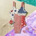 thumbnail image 6 of Grblisyd 4th of July Girls Swimsuit American Flag Quick Dry Swimwear Red White and Blue Crew Neck Beach Patriotic Bathing Suit, 6 of 6