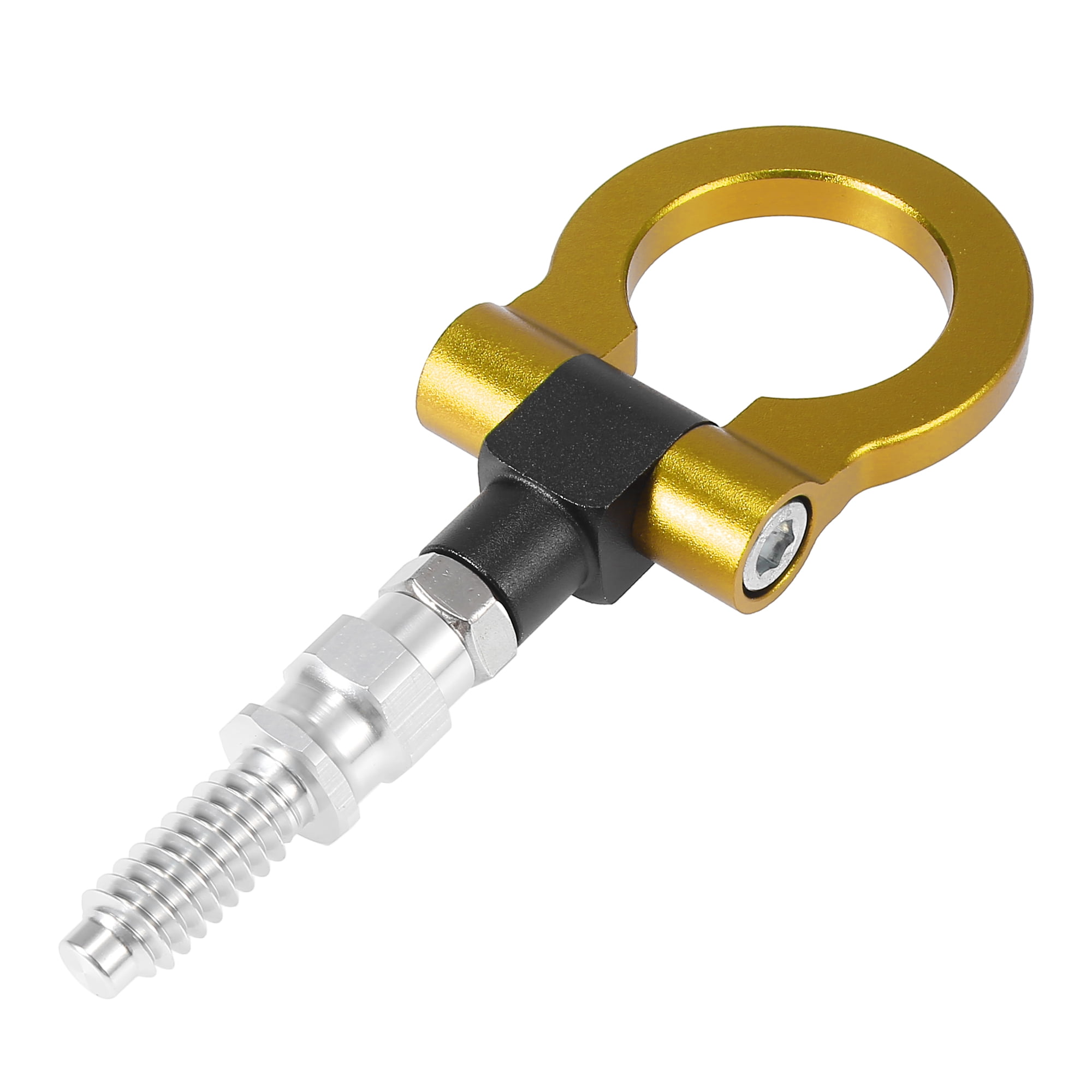 Unique Bargains Front Bumper Trailer Ring Eye Towing Tow Hook for BMW 325i Gold Tone