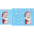 thumbnail image 1 of Calcomanía navideña para ventana, pegatinas de copos de nieve de Papá Noel, calcomanías de pared de invierno para habitaciones de niños, Año Nuevo, 1/2 piezas, 1 of 4
