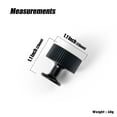 thumbnail image 3 of Goo-Ki Elegant Black Zinc Alloy Cabinet Knob - Single Hole Striped Decorations Cabinet Pull Hardware for Bedroom, Kitchen, 6 Pack, 3 of 8