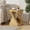 Natural, variant on Natural Twist End Table with Wood-Like Texture, MGO, 11.75x11.75x16 in