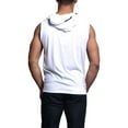 thumbnail image 5 of G-Style USA Men's Lightweight Athletic Casual Sleeveless Eyelet Drawstring Zipper Hoodie SL888 - White - X-Large, 5 of 7