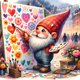 thumbnail image 1 of (A4465) Lleno Diamantes Gnomos Pintados Series Dibujos Animados Diamantes Redondos Pinturas Diamantes Resina 30*30CM, 1 of 9