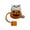 A, variant on Halloween Straw Cover Cap Silicone Reusable Dust Proof Straw Topper 10mm for 0.4 Inch Straws Pumpkin Cat Shape 4 Pack