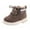 Grey, variant on Baby Shoes Size 21 For 12 Months-15 Months Warm Up Lace Booties Boots Short Boys Ankle Kids Sneakers Black