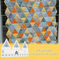thumbnail image 3 of Ruler Grids 45/60/90 Degree Double Strip Ruler Transparent Acrylic Non Slip Quarter Triangle Cutting Guide for Sewing, 3 of 4