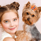 thumbnail image 5 of FloreceBien Lazos para el pelo para perros pequeños, moño rizado Yorkie, accesorios para el cabello para cachorros de gato, suministros de aseo con lazo, 5 of 5