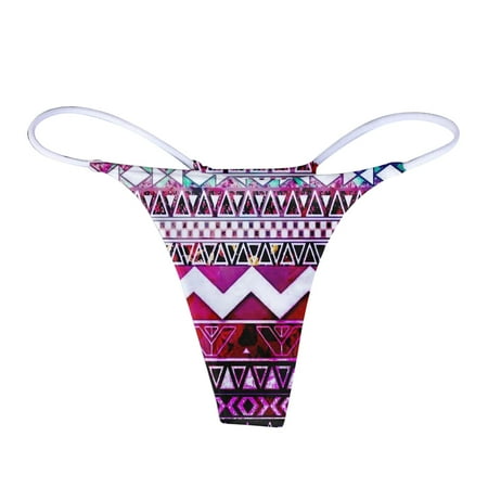 

Felwors Underwear for Women Printed Breathable Underwear Thong