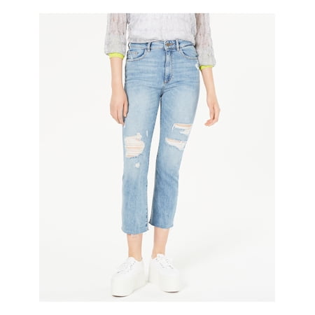 DL1961 Womens Light Blue Distressed Jeans Size: 27
