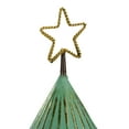 thumbnail image 2 of Northlight Rustic Christmas Tree with Cutout Star Topper - 17" - Green and Gold Finish, 2 of 4