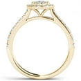 thumbnail image 3 of 1/2 Carat T.W. Diamond Single Halo Cluster 10kt Yellow Gold Engagement Ring, 3 of 5