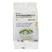 MUJI 82144024 Eating Soup, Sticky Vegetable Soup with Okra, 4 Meals