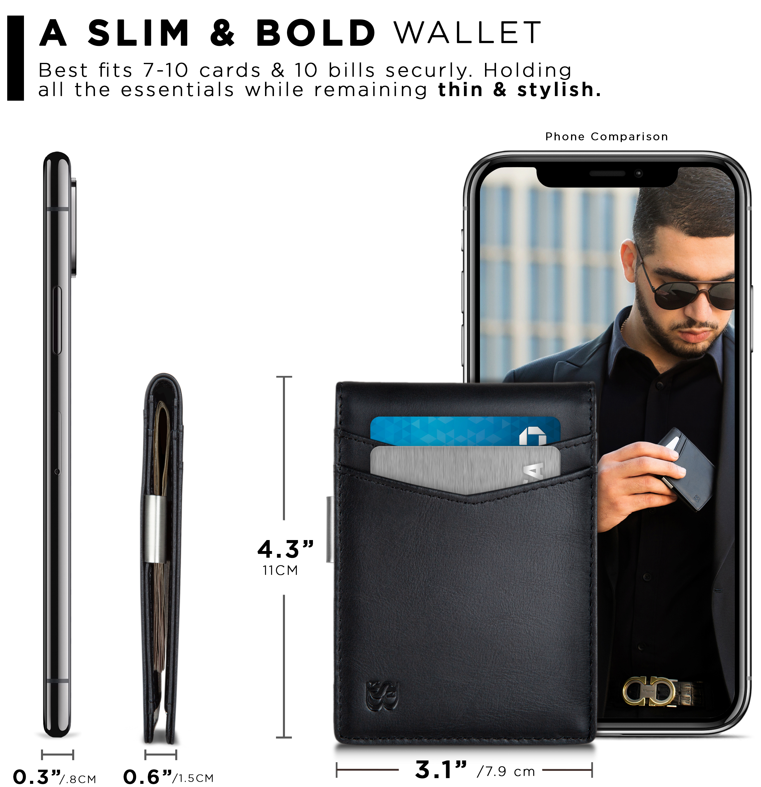 Serman Brands Bifold Money Clip Wallet photo 3