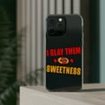thumbnail image 3 of DistinctInk Clear Case for Apple iPhone 15 PRO (6.1" Screen) - I Slay Them With Sweetness, 3 of 9
