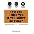 thumbnail image 3 of 28" x 16" Nature Coir Mat, How can I miss you, 3 of 6