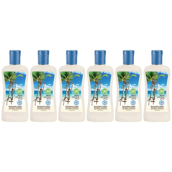Loción bronceadora Panama Jack con protección solar SPF 30, 177 ml (paquete de 6)