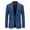 Blue, variant on ,Men's Blazer Long-Sleeve Classic Button-Front Stretch Blazer Jacket Vintage One Button Suit Jacket formal Blazer(Red,XX-Large)