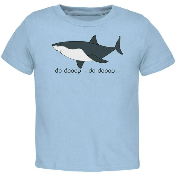 Great White Shark Suspense Cute Toddler T Shirt Light Blue 4T