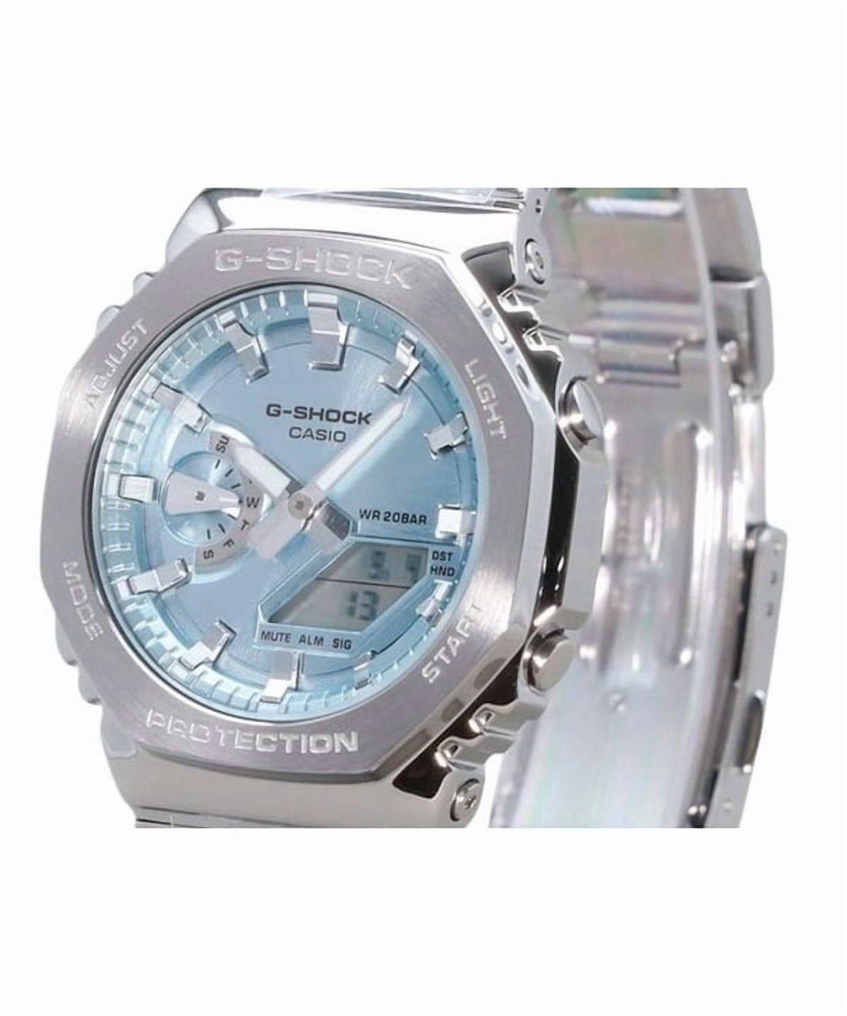 Casio G-Shock G-Steel Analog Digital Stainless Steel Light Blue