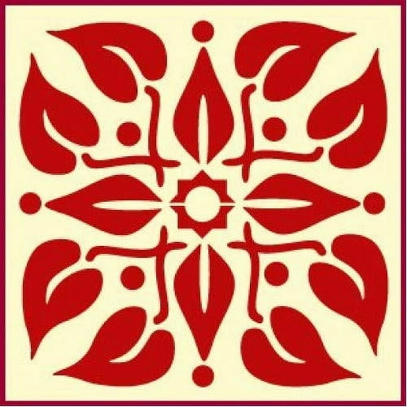 Hawaiian Quilt 3 Stencil - Quilting Stencils Plastic Stencils DIY Decorative Stencil Template Painting Gifts Crafts Laser Cut Mylar Reusable Templates - The Artful Stencil