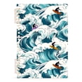 thumbnail image 7 of FORMRS 1-Subject Spiral Notebook 8" x 5" College Ruled 60 Refillable Sheet A5 Hard Cover, Green Ocean Waves Pattern, 7 of 7