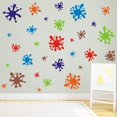 thumbnail image 1 of GFDYREE Multicolor Paint Wall Decal (112pcs), Splatter and Splotches Wall Sticker for Classroom Decoration, Primary Color Paint Splash Room Decor Ink Splotch Wall Stickers, 1 of 6
