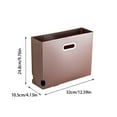 thumbnail image 2 of File Organizer, Cardboard File Box for Letter Size Hanging File Folder Storage, Collapsible Hanging File Organizer with Handles for Office/Home/School, 2 of 4