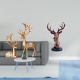 thumbnail image 2 of Estatua de escultura de ciervo,Estatua de ciervo,adorno de mesa,decoración del hogar,Colecciones de decoración de figuras de pareja de renos enamorados,Figura de cabeza de ciervo,Adorno de, 2 of 8