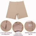 thumbnail image 4 of VASLANDA Women's Comfortable Seamless Smooth Slip Shorts for Under Dresses, 4 of 6