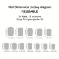 thumbnail image 4 of Estbridge [96 Pcs Ongles Oeil de Chat Réutilisables] 96 Pcs Ongles Autocollants Carrés Brillants Réutilisables en Forme d'Oeil de Chat / Faux Ongles Courts Bleus à Couverture Complète pour Usage Quotidien Fêtes et Photos, 4 of 7