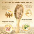 thumbnail image 3 of Set de cepillos y peines BFWood Bamboo para mujeres y hombres, 3 of 8