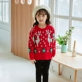 thumbnail image 4 of Chandail de Noël pour Garçon Fille Pull-Over Rennes Élan Chandails en Molleton Dessin Animé, 4 of 12